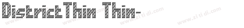 DistrictThin Thin字体转换